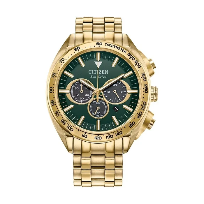 Citizen Sport Chronograph Green Dial. CA4542-59X