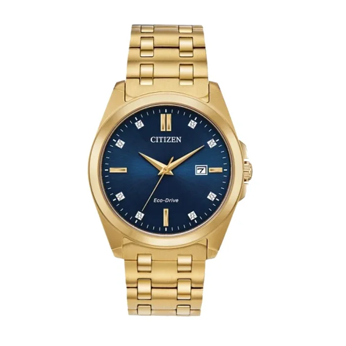 Citizen Watch with 41MM Blue Round Dial and Stainless Steel Bracelet. BM7103-51L