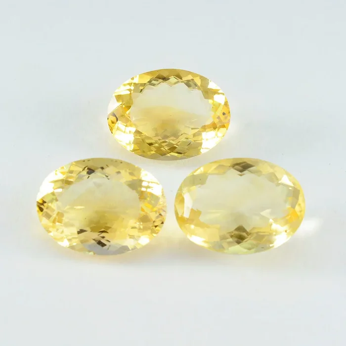 Citrine 1PC Small 7×9 MM Oval Faceted Yellow Fiery Semi Precious Gems