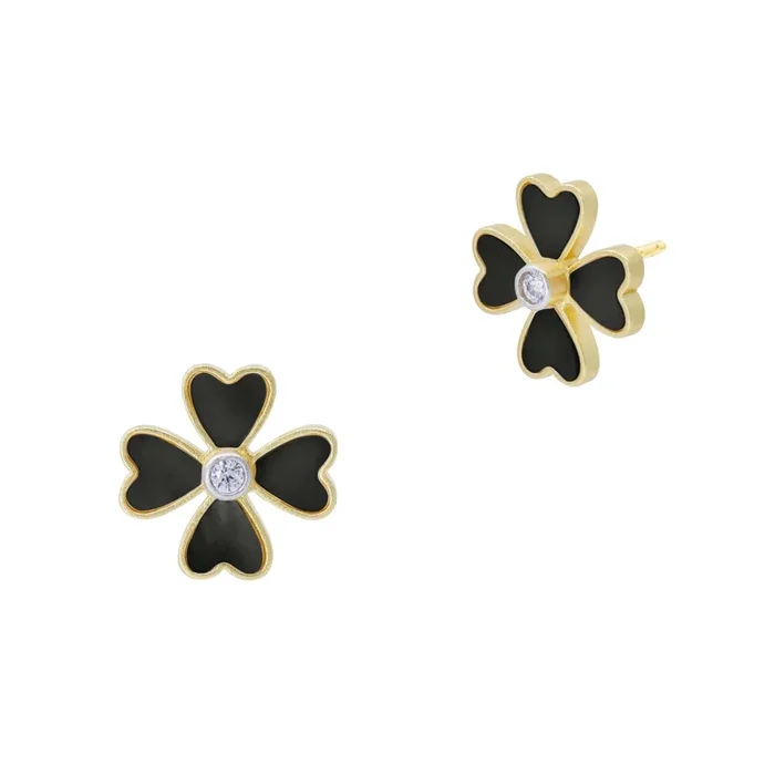 City Blooms Onyx Stud Earrings