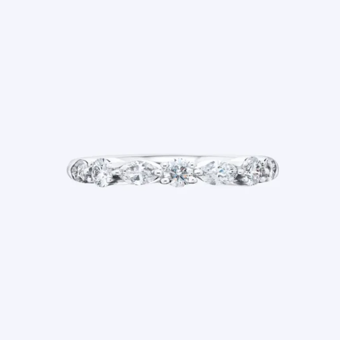 Clarice Marquise and Round Alternating Diamond Band