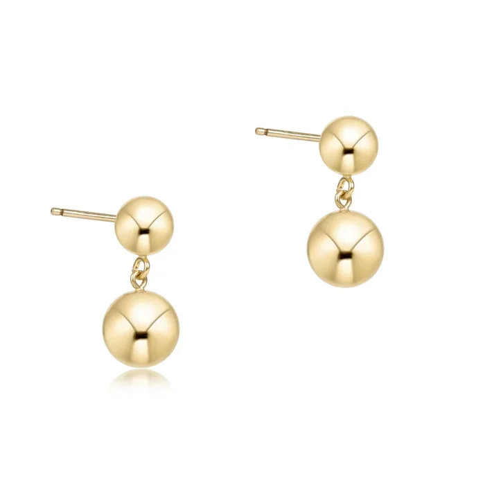 Classic 8mm Ball Drop Stud – Gold
