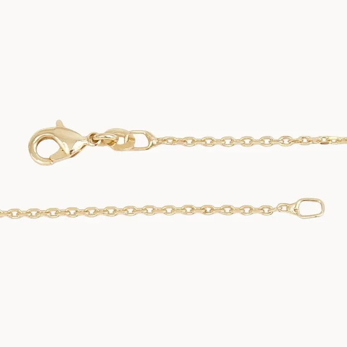 Classic chain necklace forcat mesh gold-plated