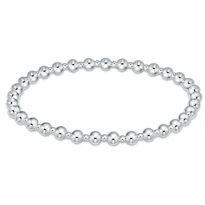 Classic Grateful Pattern 4mm Bead Bracelet – Sterling
