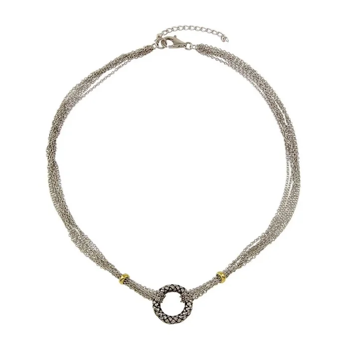 Clearance-Rhodium Plated 925 Sterling Silver Necklace – N000002