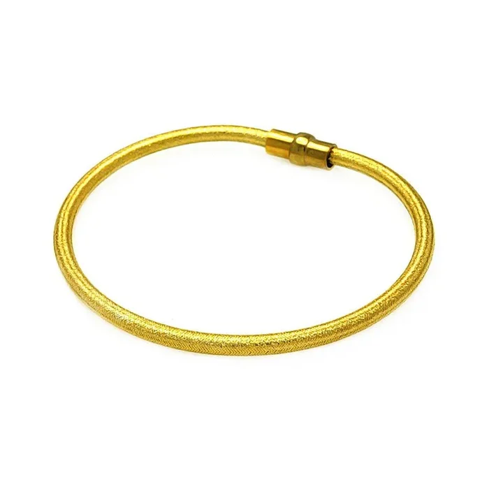 Clearance-Silver 925 Gold Plated Shiny Italian Bracelet – ITB00092GP