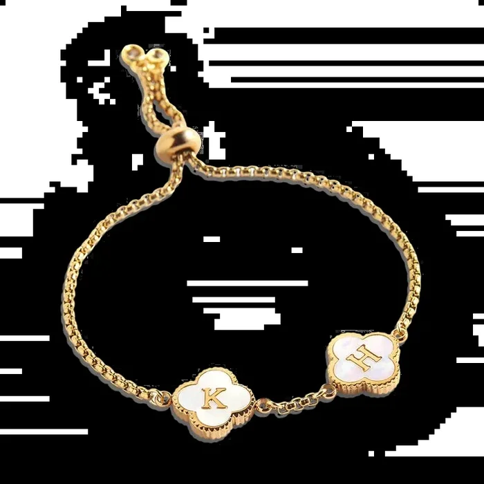Clover Custom Name Bracelet