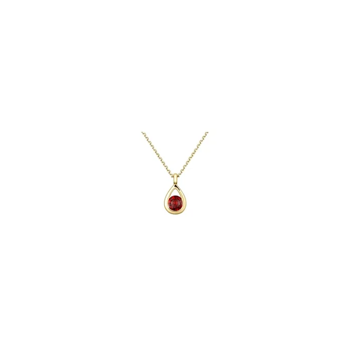 Clyde necklace in yellow gold and ruby | LEPAGE