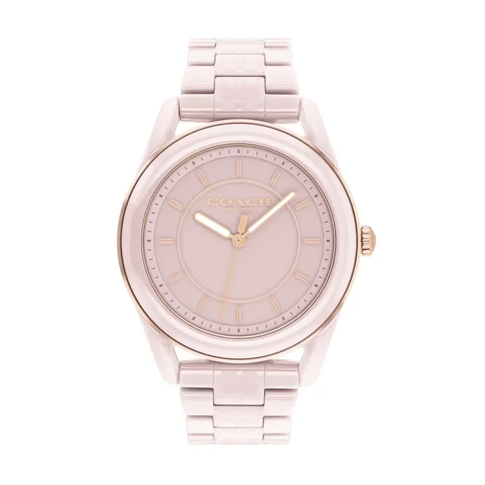 Coach Preston 38MM Blush Ceramic Watch. 14503772