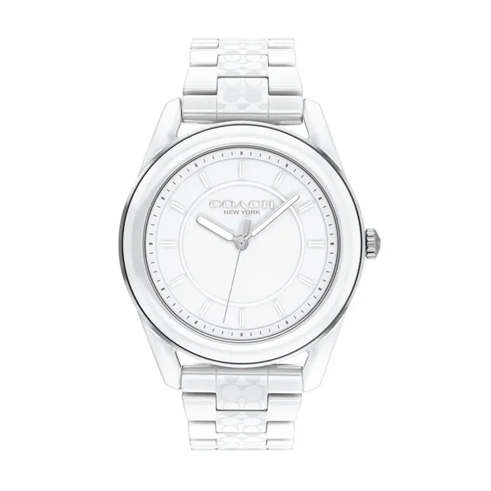 Coach Preston 38MM White Ceramic Watch. 14503771