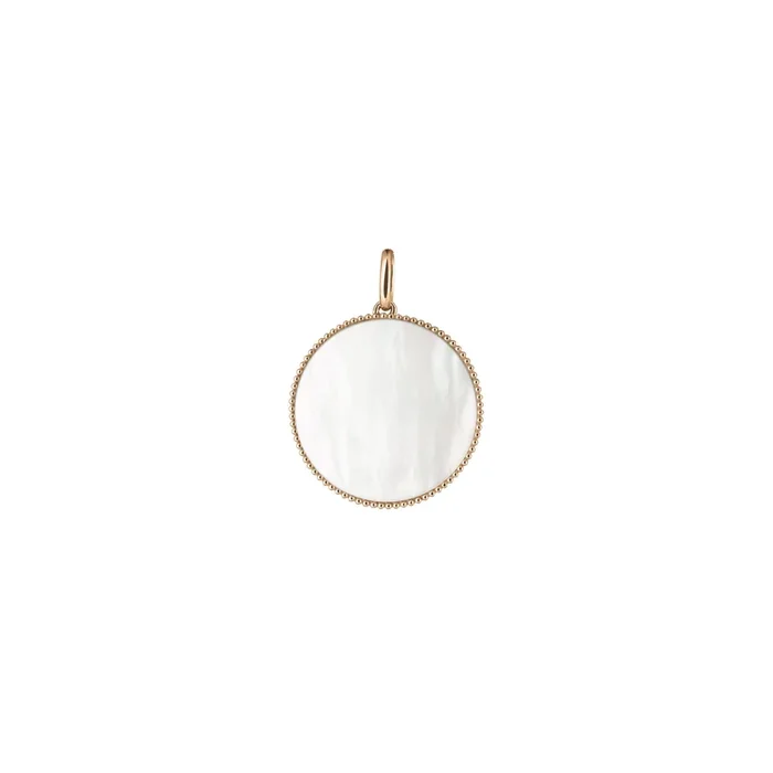 Colette Lune Perlée medal rose gold mother-of-pearl | LEPAGE
