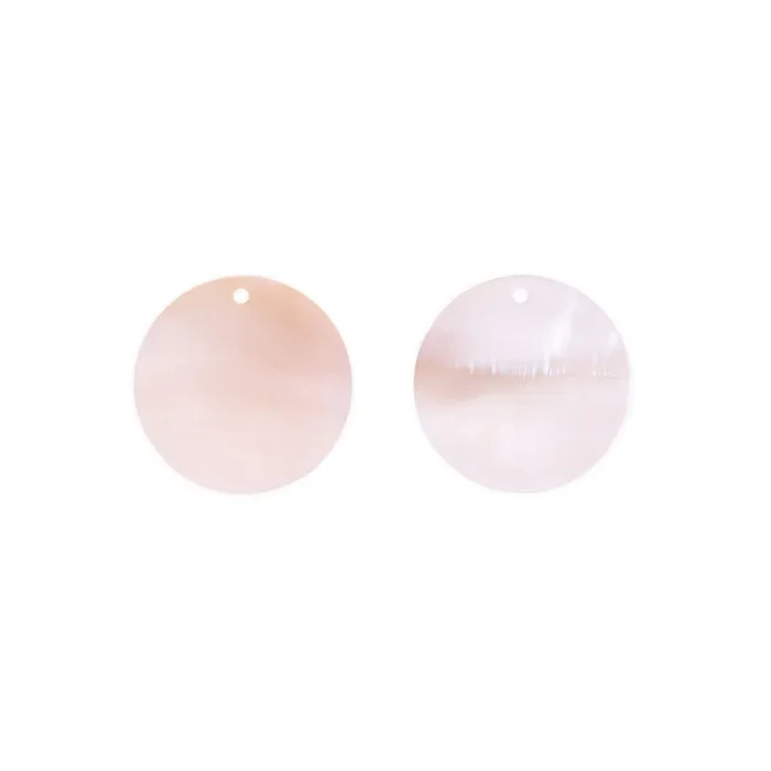Colette Notre-Dame tokens for earrings in pink mother-of-pearl | LEPAGE