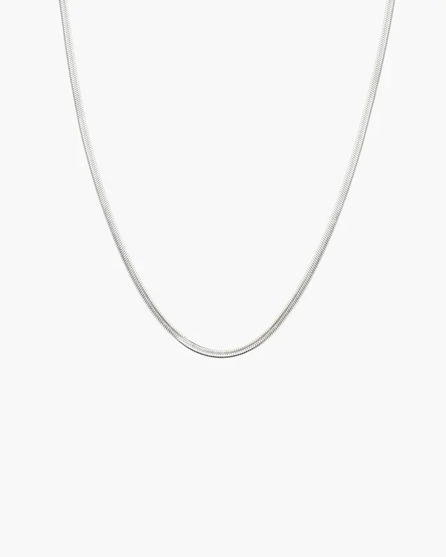 Collana a Catena Herringbone 3mm in Argento