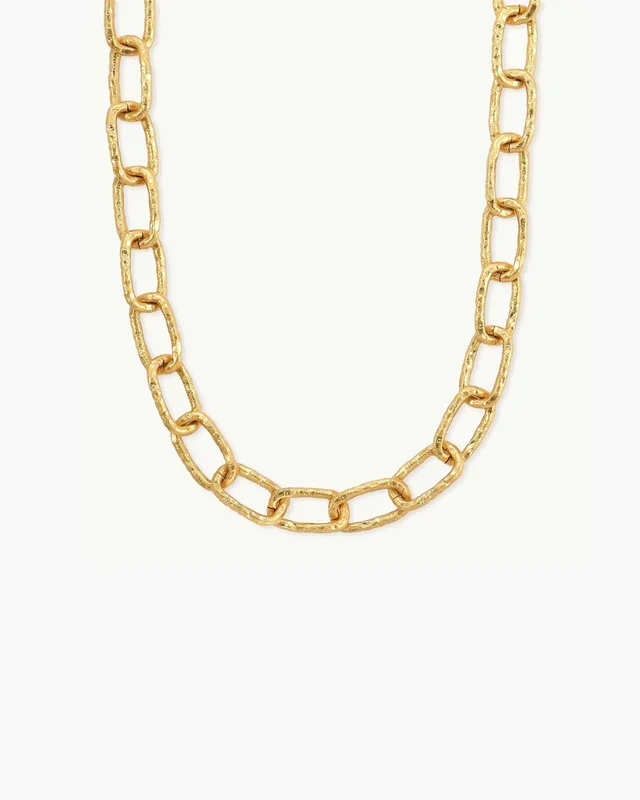 Collana Chunky a Catena Testurizzata