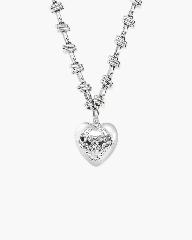 Collana con cuore apribile Secret Keeps in argento