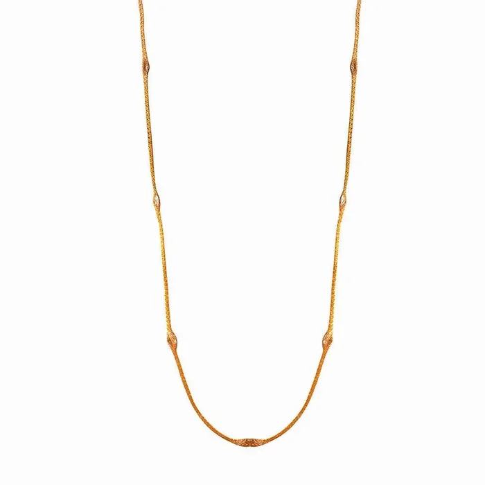 Collar Italiano De Cadena Mística Chapada En Oro Rosa De Plata 925 – ITN00051RGP