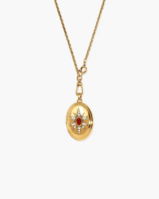 Collier chaîne avec fermoir médaillon ouvrable Clara