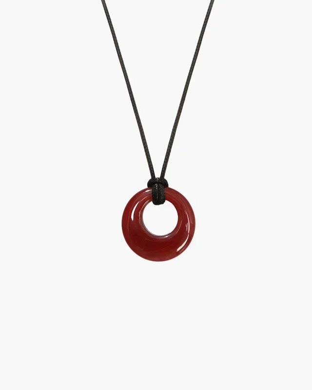 Collier Cordon Cornaline