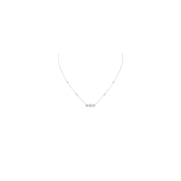 Collier Messika Joy Trilogy en or blanc et diamants
