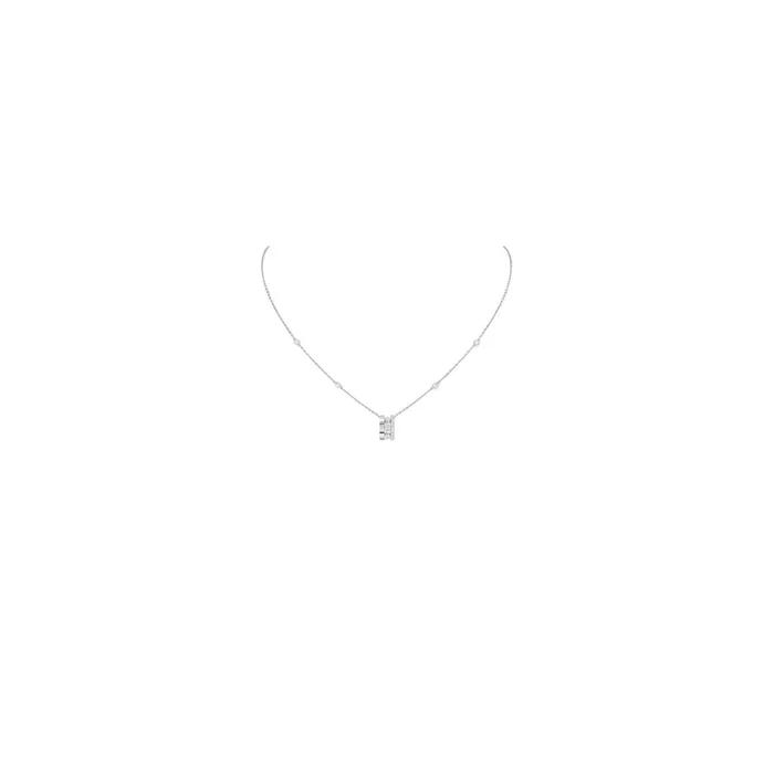 Collier Messika Move Romane en or blanc et diamants