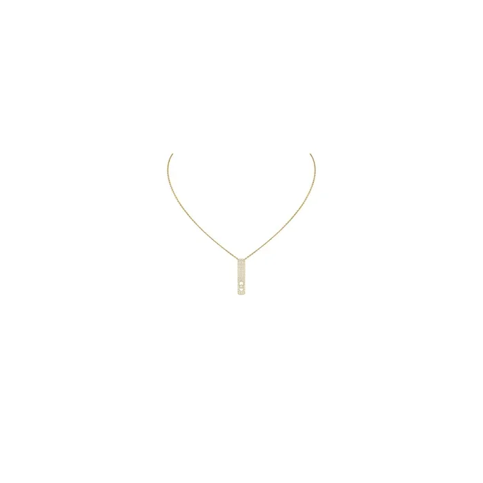 Collier Messika My First Diamond Pavé en or jaune et diamants