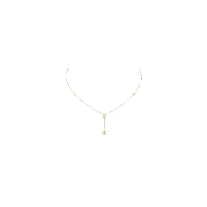 Collier Messika My Twin cravate or jaune et diamants 6693J – Lepage