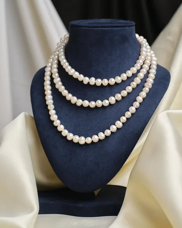 Colored Pearl Necklace