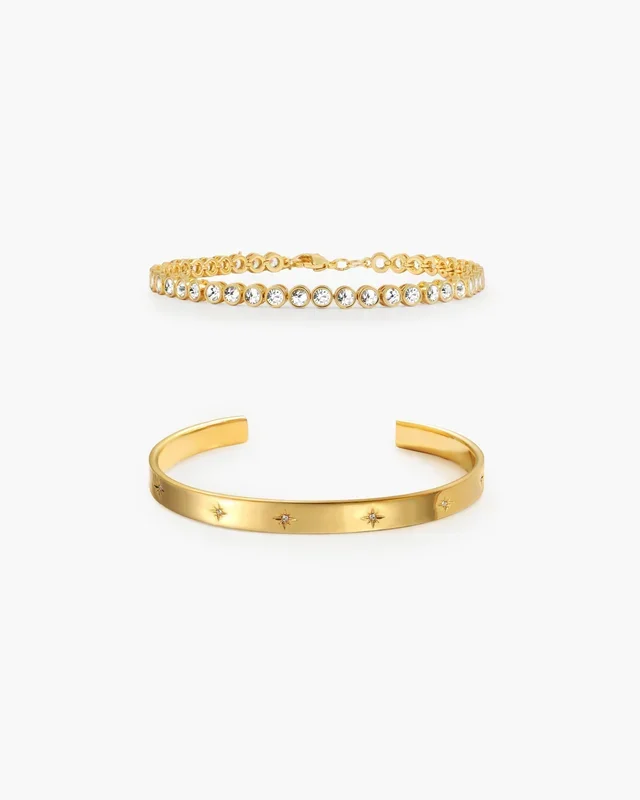 Conjunto de pulseras de tenis