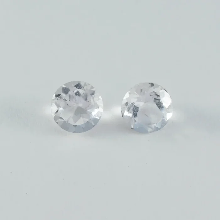 Crystal Quartz 1PC Chunky 15×15 MM Round Faceted White Superior Semi Precious Gems
