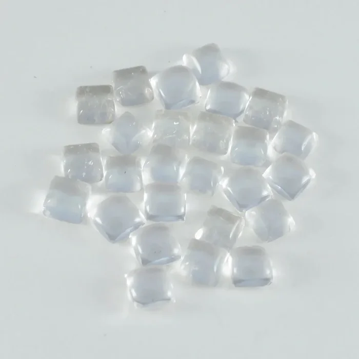 Crystal Quartz 1PC Large 10×10 MM Square Cabochon White Pure semi Precious Loose Gems