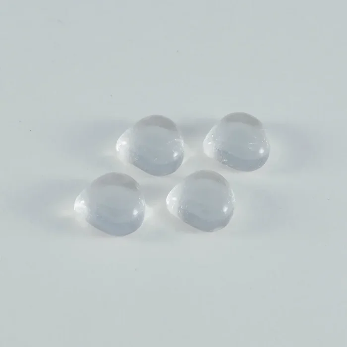 Crystal Quartz 1PC Large 11×11 MM Heart Cabochon White Lustrous semi Precious Gems