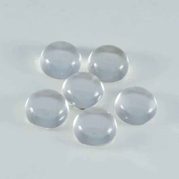 Crystal Quartz 1PC Large 11×11 MM Round Cabochon White High-Quality semi Precious Loose Gems