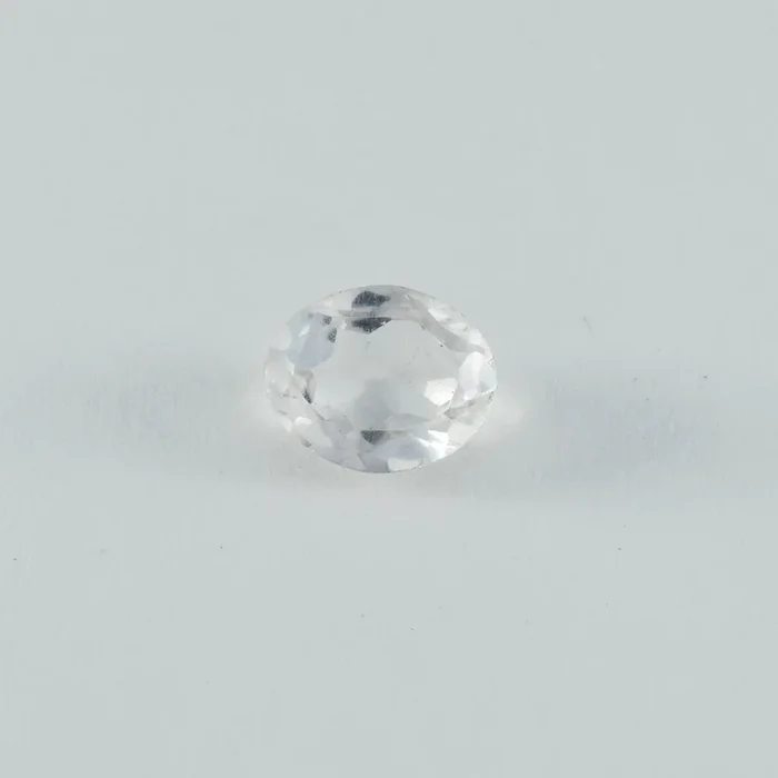 Crystal Quartz 1PC Large 8×12 MM Oval Faceted White Luster Semi Precious Loose Gemstones