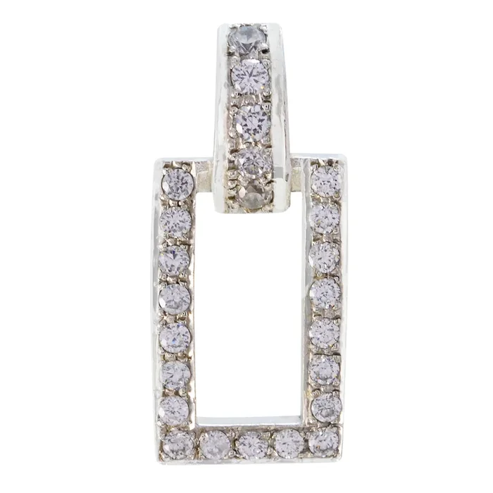 Crystal Quartz Whisper-thin Indian Silver multiple Liyana Abstract White Pendant Jewelry