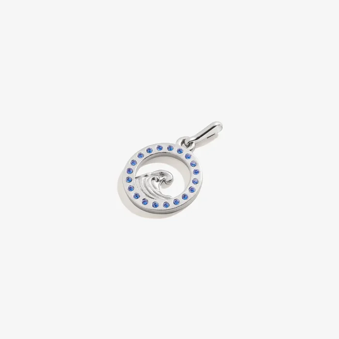 Crystal Wave Clip Charm