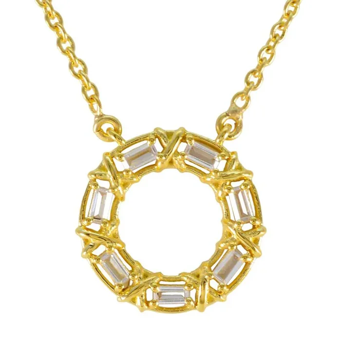 Cubic Zirconia Statement American 92.5 Silver Hepta Yasmine Fairytale White Pendant Jewellery