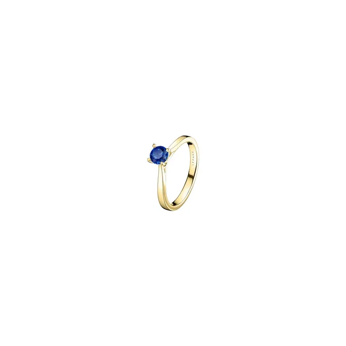 Cupidon engagement ring in yellow gold and sapphire | LEPAGE