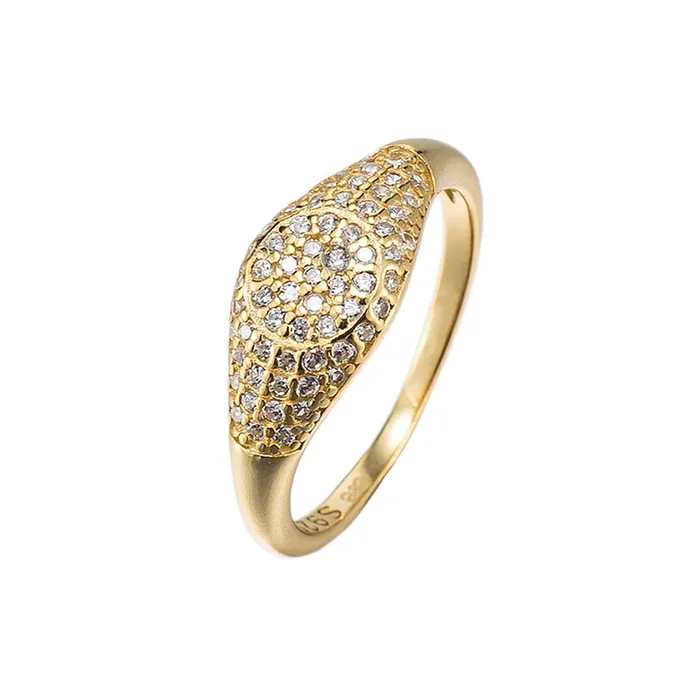 CZ Set Round Ring