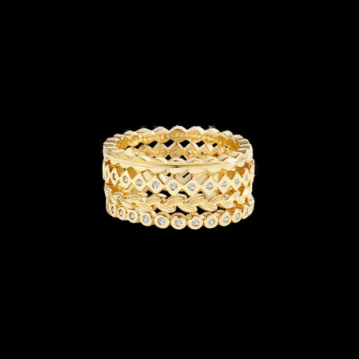 Dainty Gold Mini Ring Set