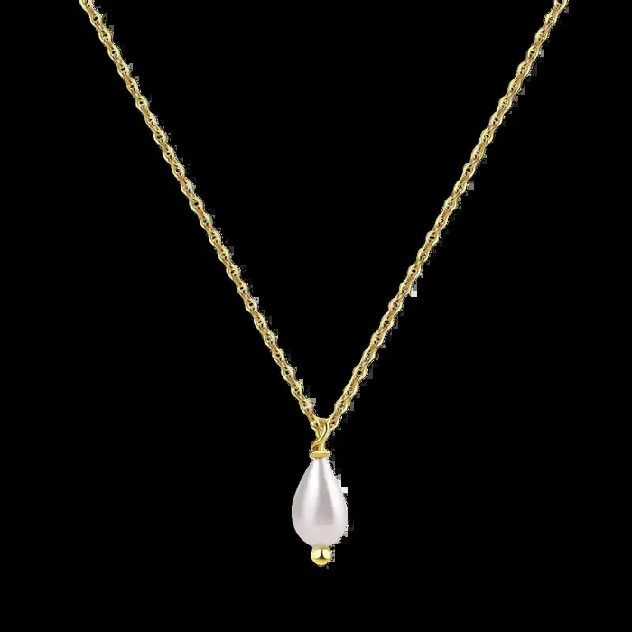 Dainty Pearl Drop Necklace