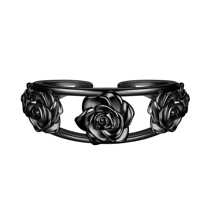 Damen-Rosenring f¨¹r M?dchen, 3D-Rosenblumen, offener Ring, Schmuck, Valentinstagsgeschenke