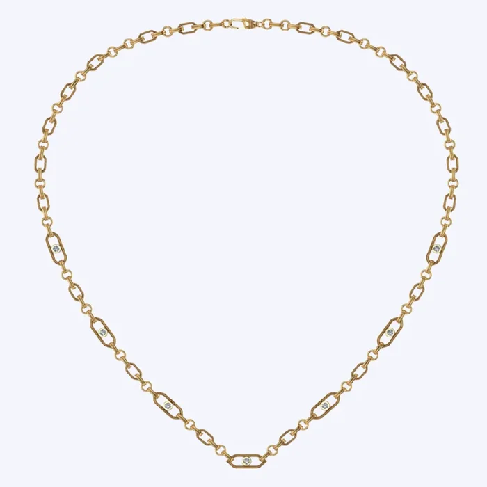 Danny Diamond Paperclip Necklace