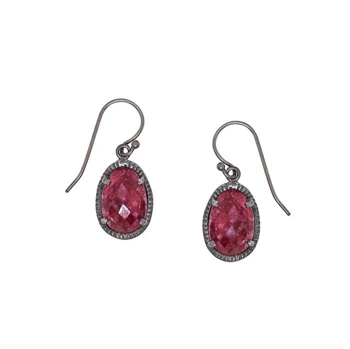 Dark & Lovely Earrings in Ruby | Available to Ship January 7, 2026