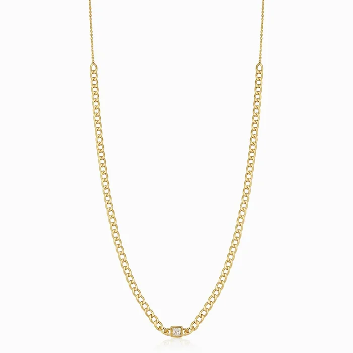 Dazzle Me Curb Choker Necklace