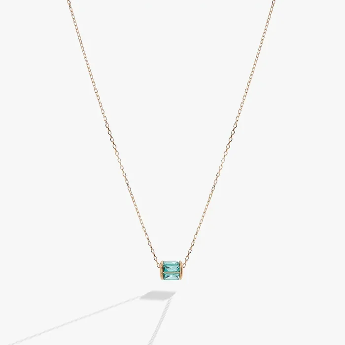 December Birthstone Precious Pendant Necklace