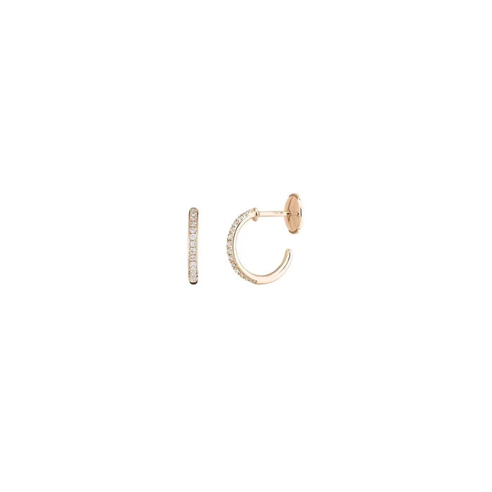 Demoiselle earrings in rose gold and diamonds | LEPAGE
