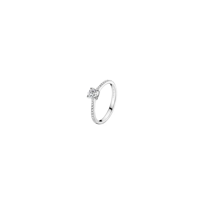 Demoiselle engagement ring white gold diamonds | LEPAGE