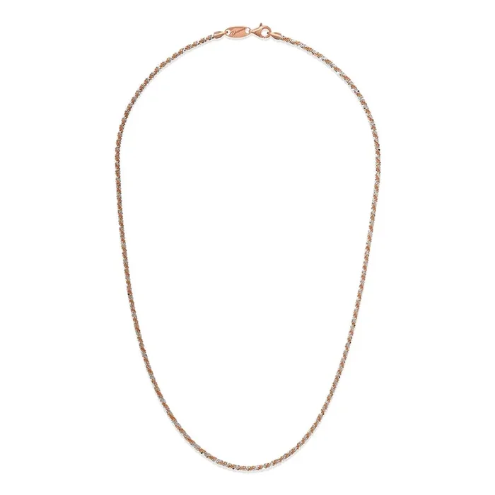 Desmos Two-Tone “Rock Twist” Diamond-Cut Necklace