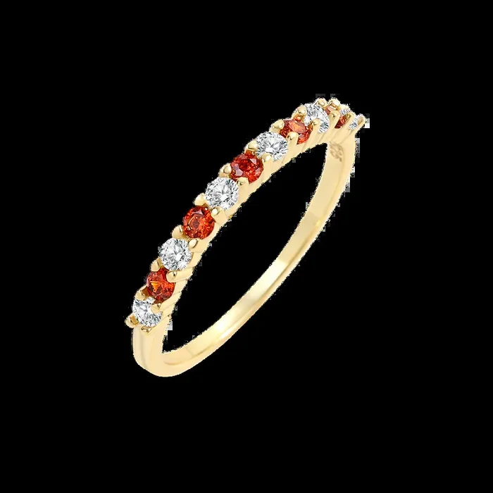 Diamond & Gemstone Stackable Ring