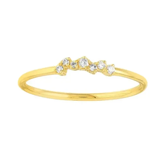 Diamond Cluster Ring